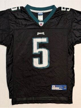 Donovan McNabb Eagles Reebok  Vintage Alternate Black Home Jersey Youth L